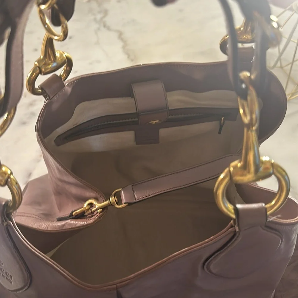 GUCCI Nude leather shopper bag - Picture 11 of 16